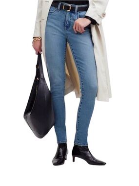 Madewell Roadtripper Skinny Jeans Size 29 Tall Medium Wash High Rise Stretch EUC